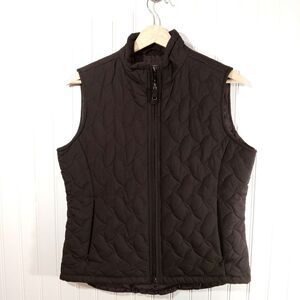 Royal Robbins Vest Womens Med Brown Quilted Full Zip Coat Outdoors Packable M